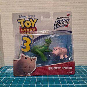 Disney Pixar Toy Story Action Links Mini Figure Buddy Pack Rex and Hamm